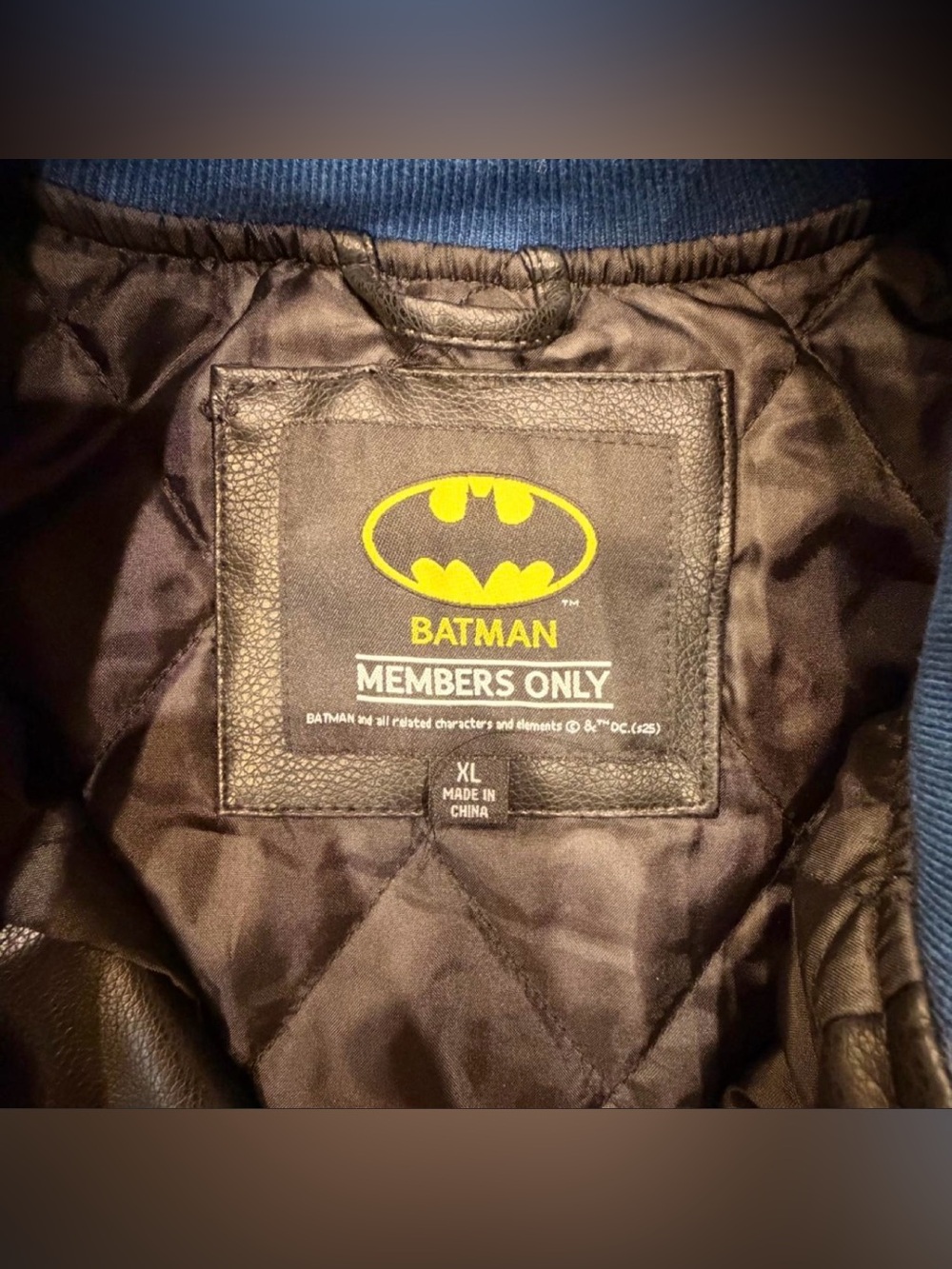 Members Only × Batman ‘The Joker’ Varsity Leather Jacket - Size XL - NWT - Picture 6 of 6